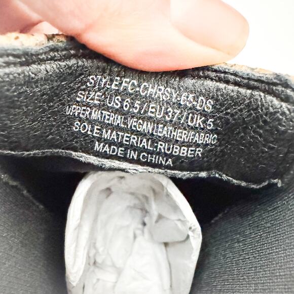 French Connection Snakeskin Brown Pattern Square Toe Boot Size 6.5 NWOB - Picture 3 of 6